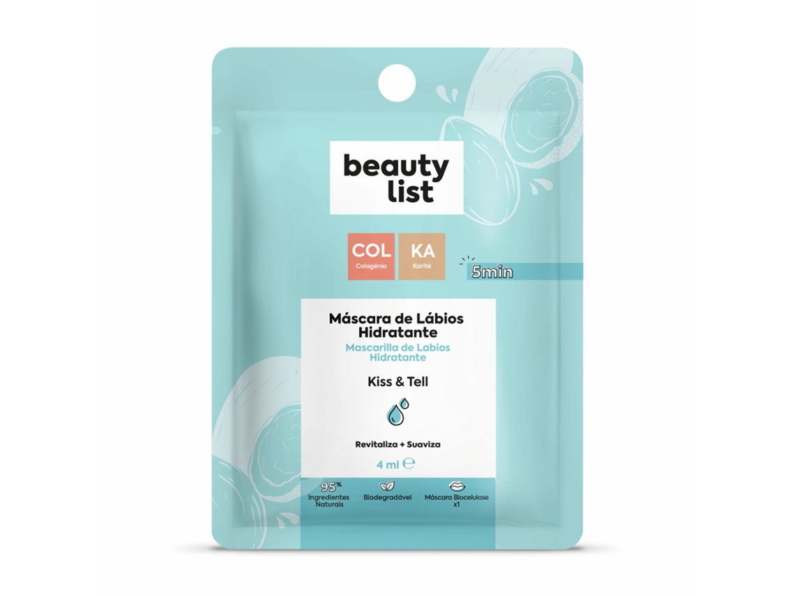 Máscara Lábios Hidratante Kiss & Tell BEAUTY LIST