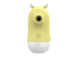 2 Em 1 Vibrador De Massagem De Chupar E Lamber A Lngua Com 5 Modos Para Mulheres (amarelo) Yizhood