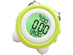 Despertador Led Silencioso Com Alarme Eletrônico, Relógio Redondo Verde Para Meninos E Meninas, Ideal Para Quarto, Sem Gokoco