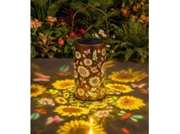 Lanterna Decorativa, Formato De Girassol, Em Metal, Resistente À Água, Para Mesa, Jardim, Festas, Eventos E Composição De Espaços