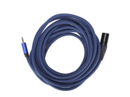 Cabo Lurelia XLR macho de 3,5 mm, 5 m, balanceado, para microfones, mesa de mixagem, amplificadores e caixas de som ativas.