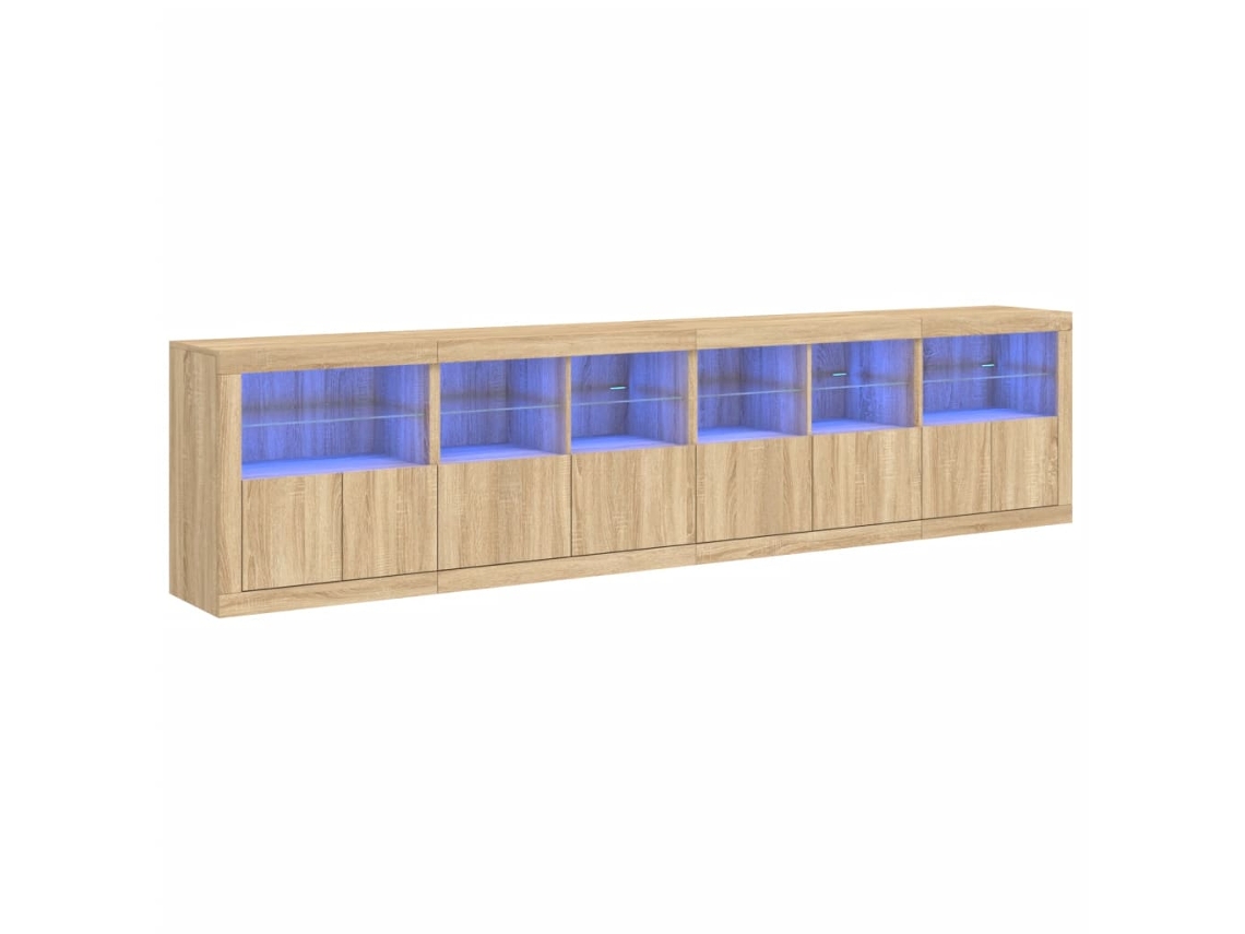 Sideboard, Sideboards Vidaxl Marrom Madeira Processada (n/a)