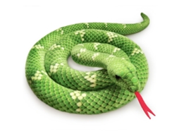 BJ - Brinquedo de Pelúcia de Cobra Macia para Decoração com Tema de Selva