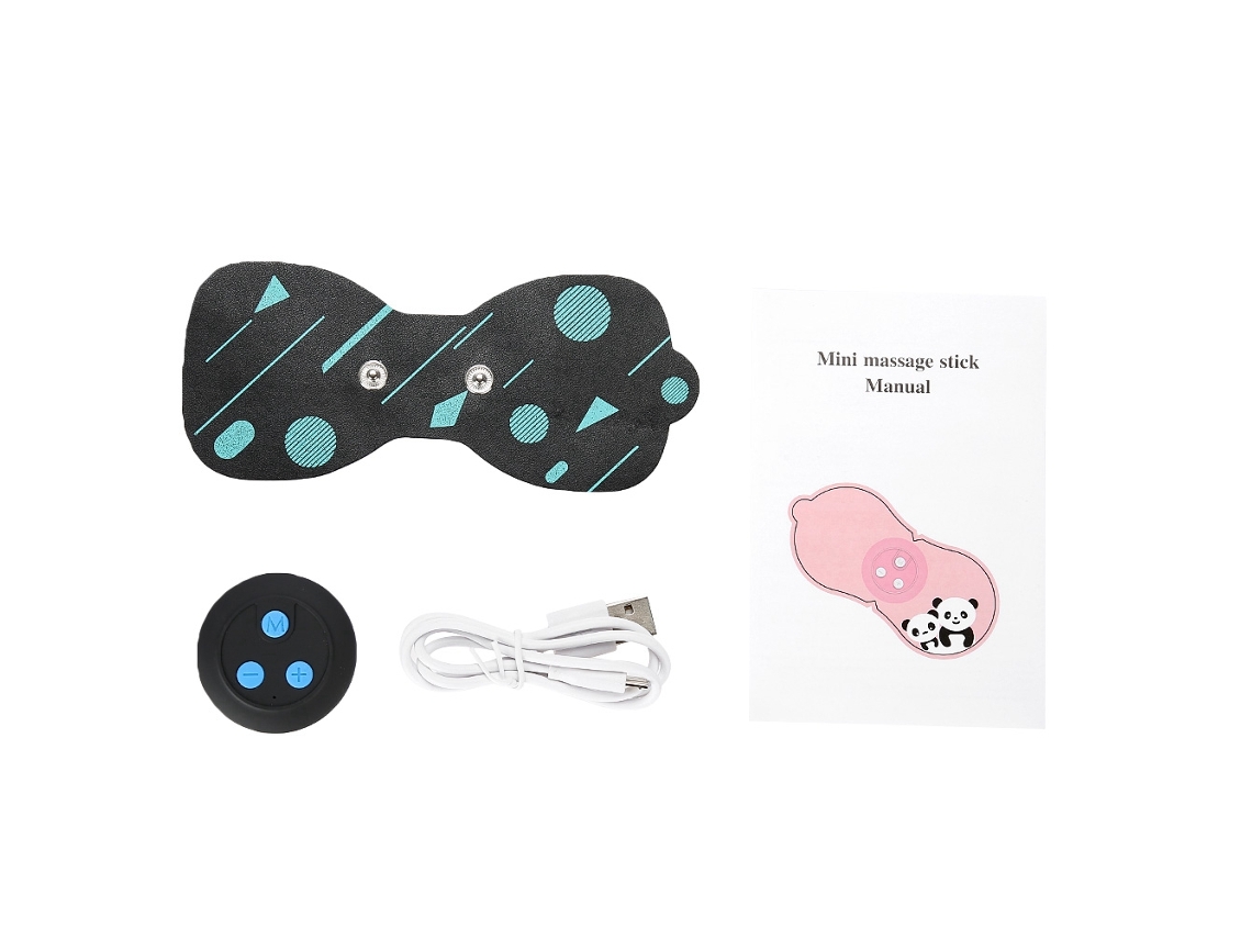 Mini Massageador Cervical Multifuncional Recarregvel Com Pulso Para Ombros, Pescoo E Costas, Preto.-tuotuo