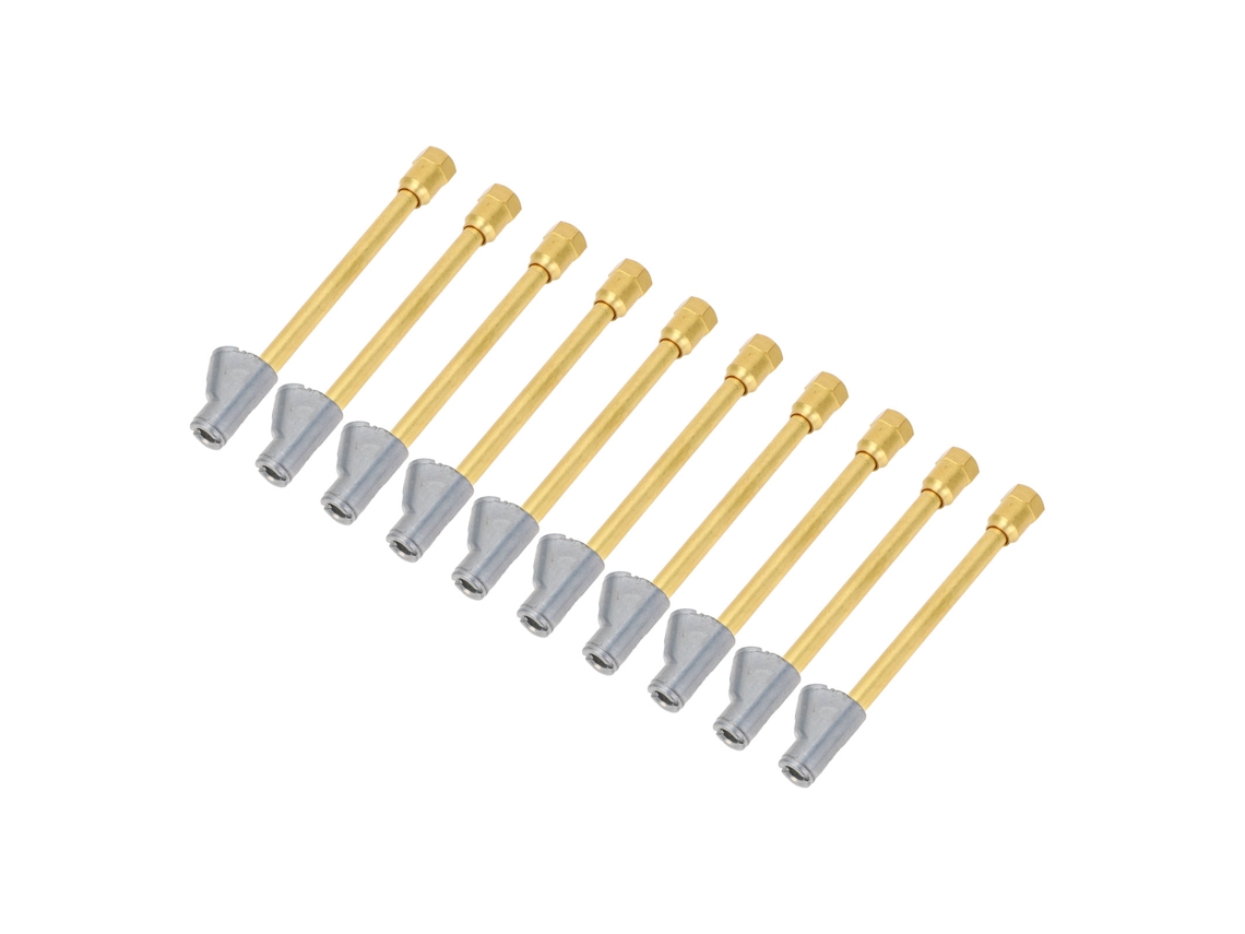 10 Conjuntos De Chave De Ar De Cabeça Dupla 1/4 Polegada Npt Conexão De 2 Vias Estendida Com Conector Rápido Para Motocicleta