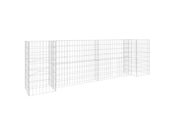 Gabion Planter, Gabion Planters Vidaxl Prateado Aço (260 X 40 X 80 Cm)