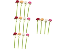 Conjunto De 16 Canetas Gel Em Formato Rosa Com Flores Decorativas,