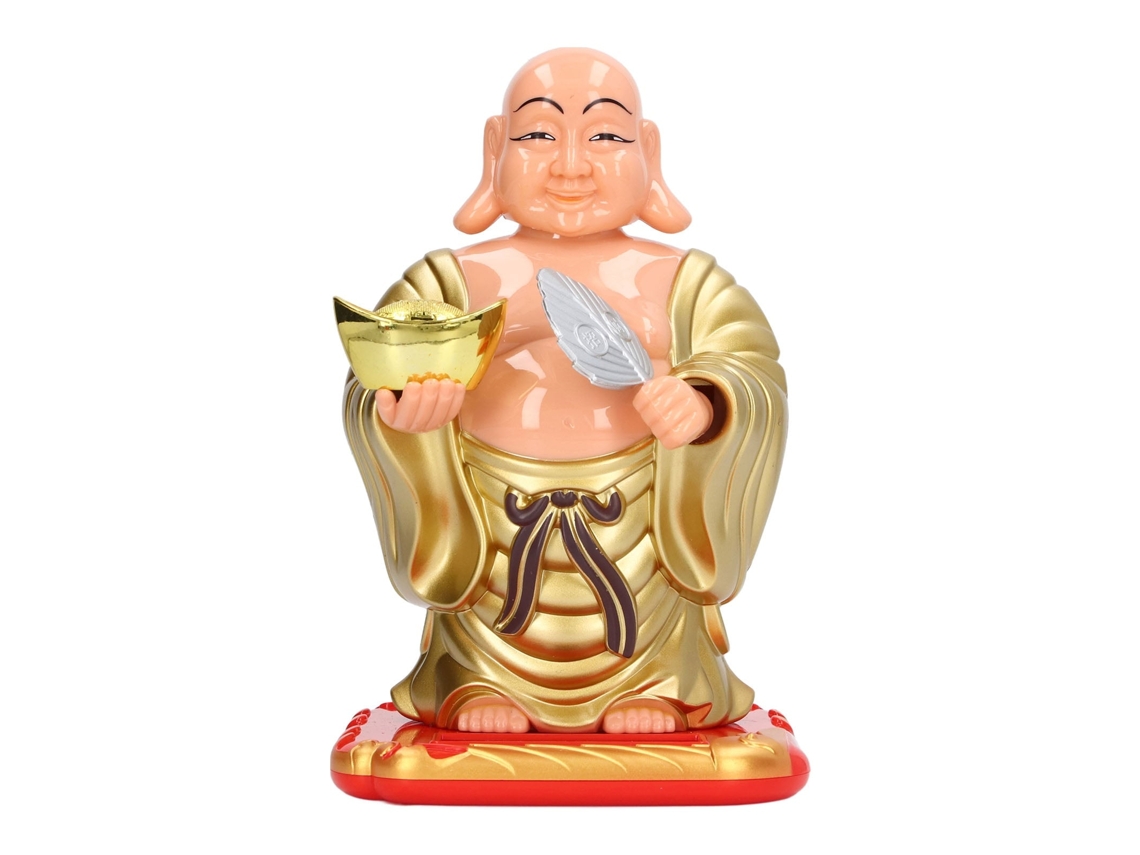 Estátua de Buda Maitreya Risonho Solar LAXISCREED