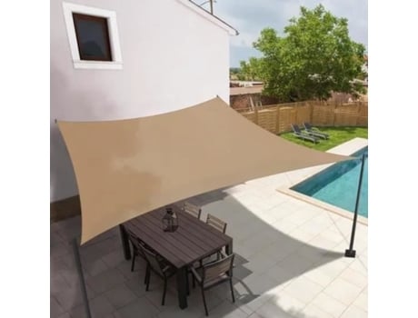 Vela de sombra retangular 3x4 M areia GOBRO