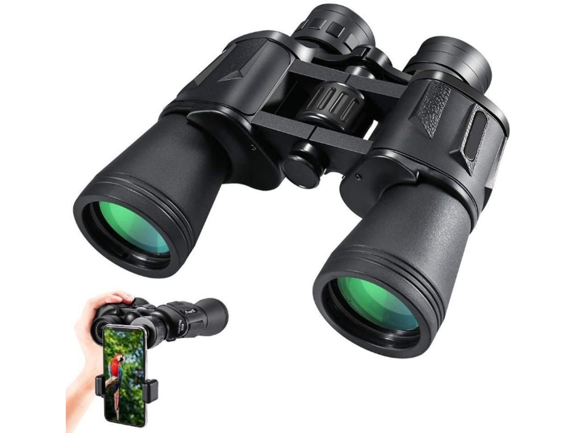 Binóculos Telescópicos 20x50 Hd com Zoom, Potentes e Dobráveis, para Visão Noturna, Caça, Camping e Esportes Ao Ar Livre BRILVIBERA