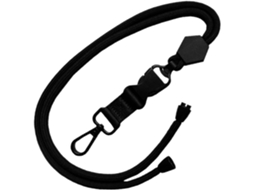 Cordão Crachá De Identificação Nuobesty Uso Diário, Em Poliéster Preto, Com Fivela Funcional E Gancho De Metal