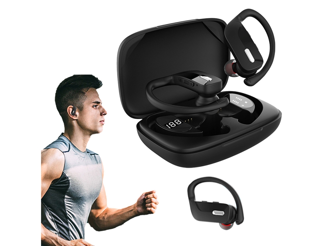 Fones De Ouvido Bluetooth Sem Fio À Prova De Suor Para Esportes E Academia