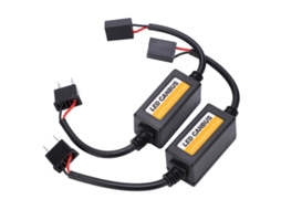 2 Peças Decodificador Led Anti piscamento Cancelador de Erro Painel de Carro H7 Dc 9v 16v