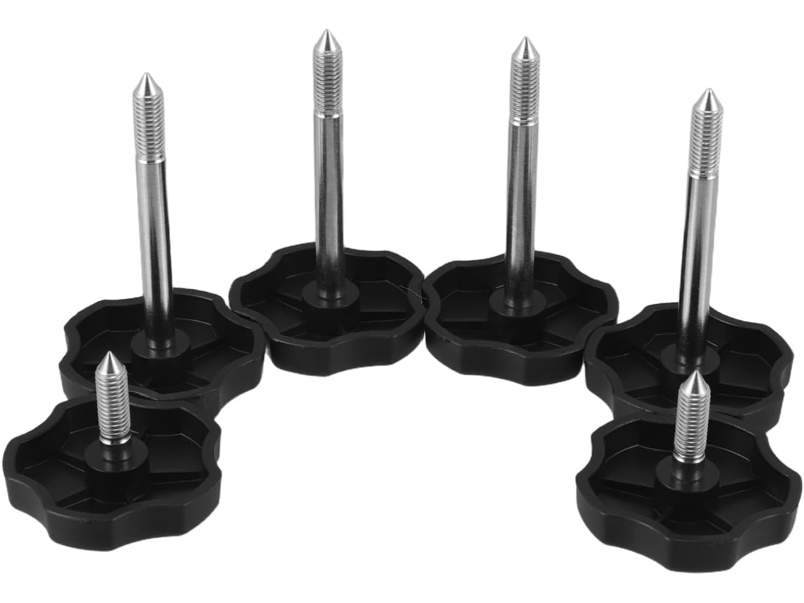 Hemobllo 6 Peças Botões De Capota Conversível Para Janelas, Com Rosca, Compatíveis Com Veículos Off Road Jk Para Carros
