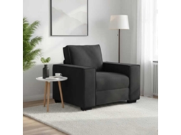 Vidaxl Poltrona 100x78x84 Cm Veludo Preto