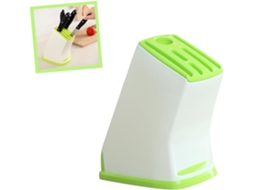 Suporte Para Utensílios De Cozinha, Escorredor De Frutas Verde Para Bloco De Armazenamento