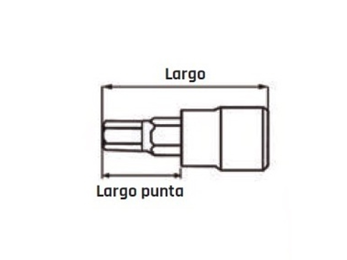 Soquete Hex Longo 1/2" 7 Mm Tengtools 55m1225070