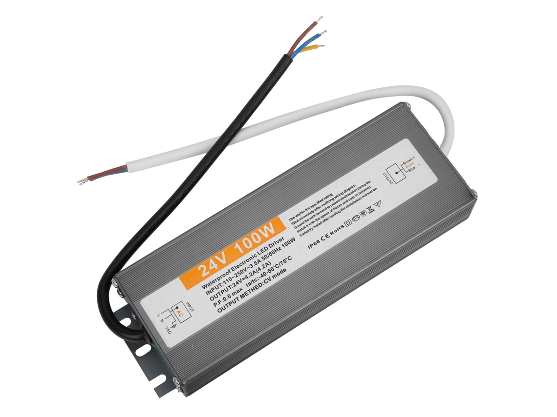 Driver Transformador Led 100w Água Resistente 24v