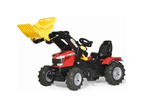 Trator MF 8650 ROLLYTOYS Trac Lader com Rodas Pneumáticas