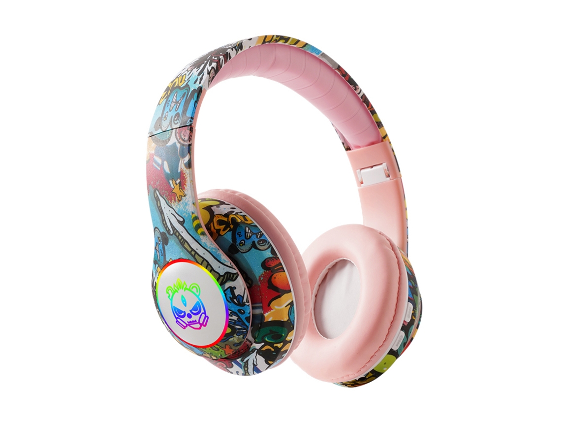 Fones de Ouvido Estilo Grafite com Microfone, Ajustáveis, Dobráveis MDUG
