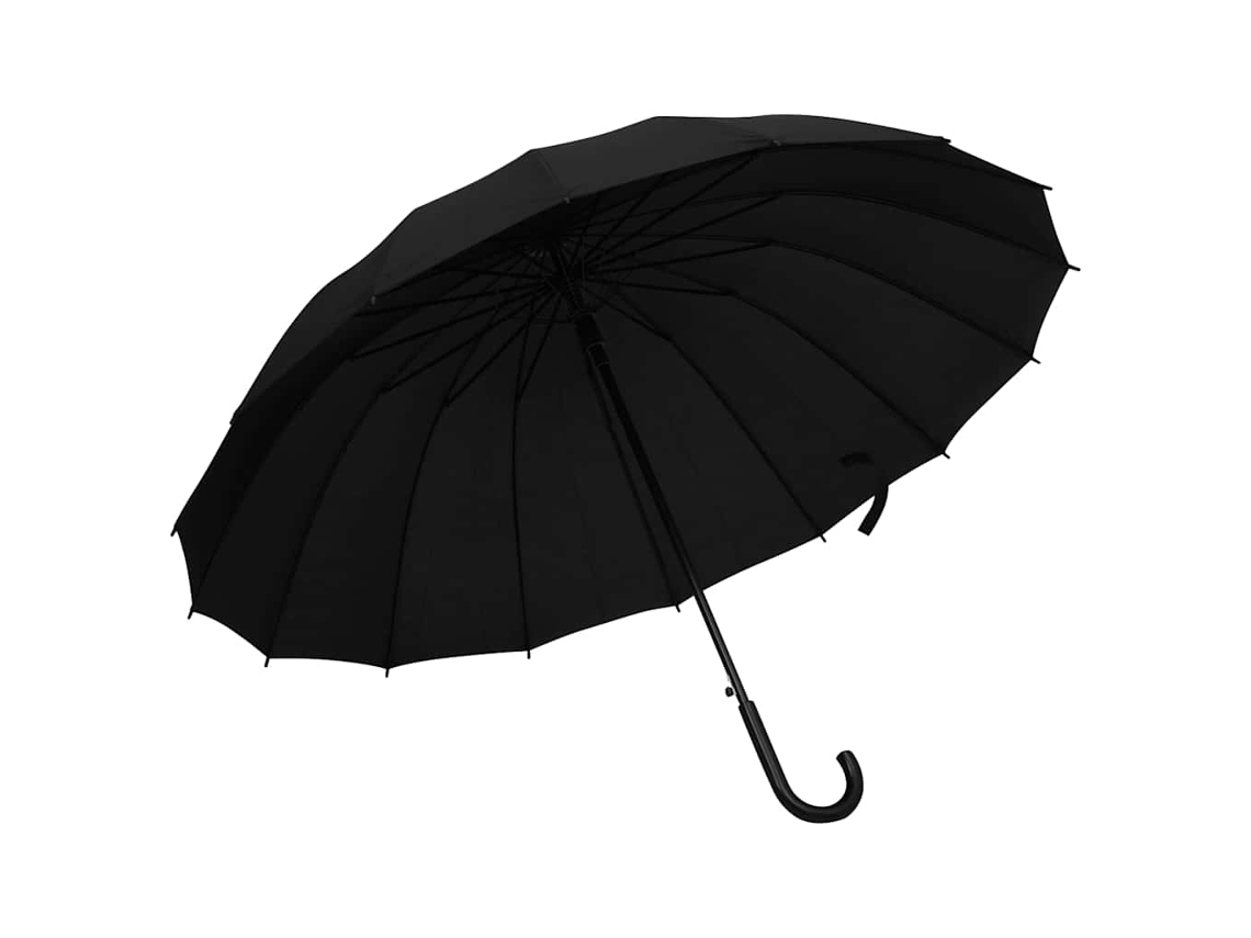 Vidaxl Guarda-chuva Automático 120 Cm Preto