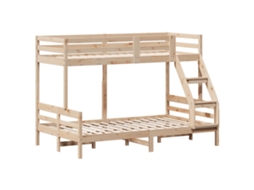 Bunk Bed, Bunk Beds Vidaxl Marrom Madeira De Pinho (n/a)