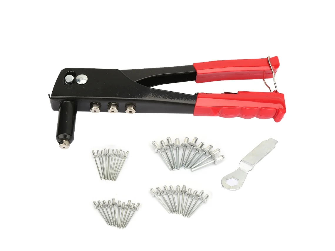 Pistola de Rebite Manual de 9.5 Polegadas com Mão Única para Rebites Cegos (4)