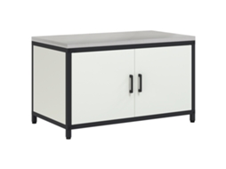 Conjunto 1 Armazenamento De Cozinha Vidaxl Branco Aço (90 X 50 X 53 Cm)