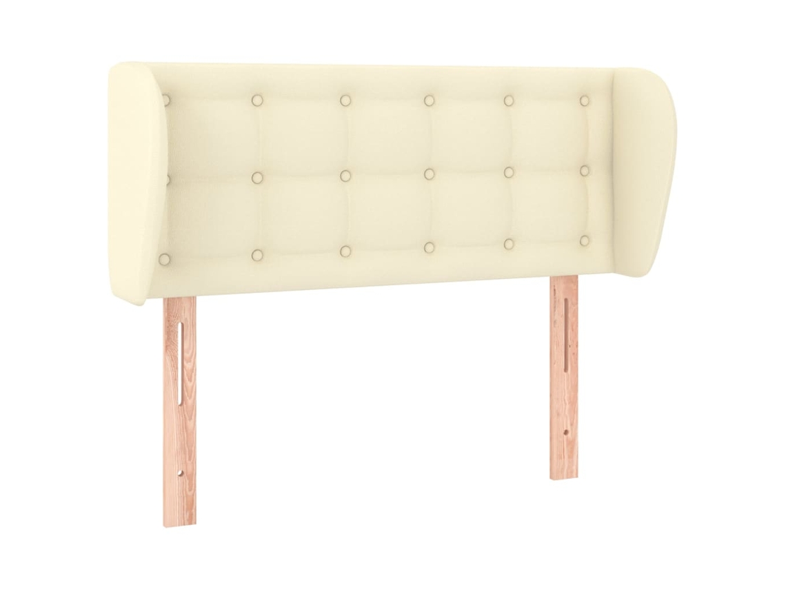 Headboard, Headboards Vidaxl Creme Couro Artificial (93 X 23 X 78/88 Cm)