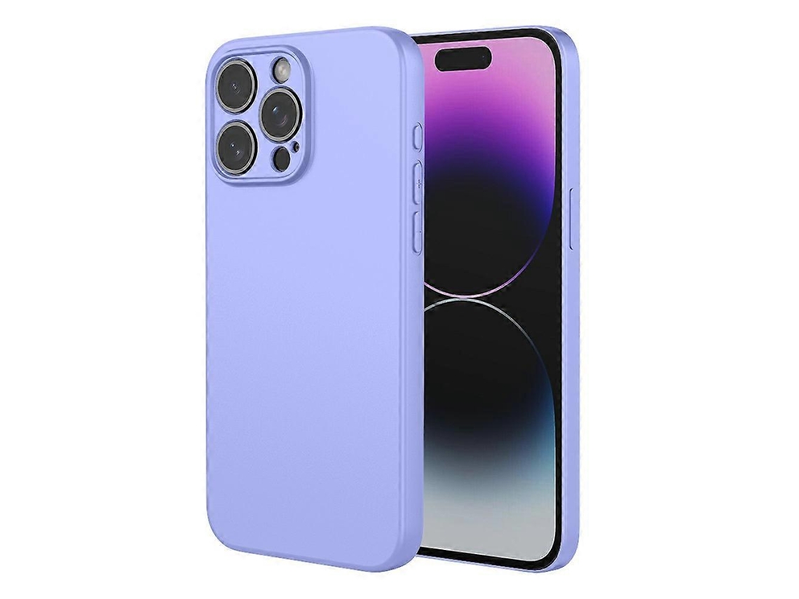 Capa Protetora Tkdaddy Para Iphone 15 Pro, Tpu Macio, À Prova De Choque, Roxa