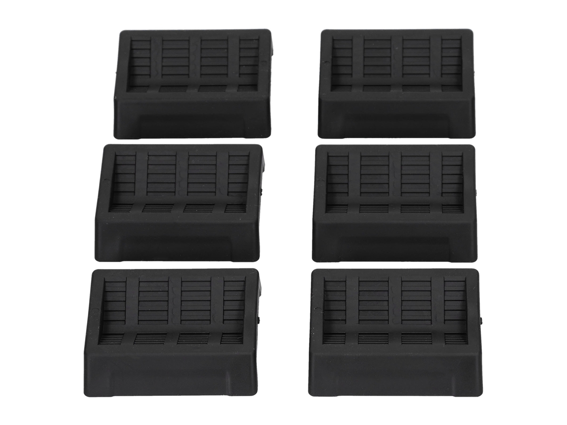 6pcs Bases de Roda Borracha para Móveis | S/MARCA