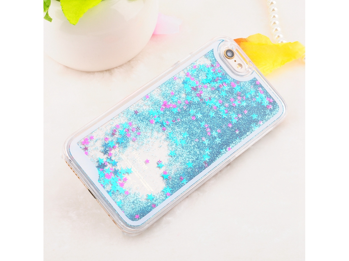 Capa LAXISCREED Iphone 6 Areia Móvel Estrela Azul Transparente