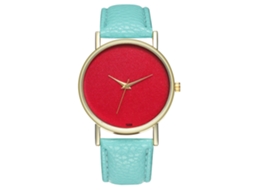 Reloj De Muñeca De Aleación Con Dial Redondo Analógico De Cuarzo Para Mujer Y Hombre (menta)