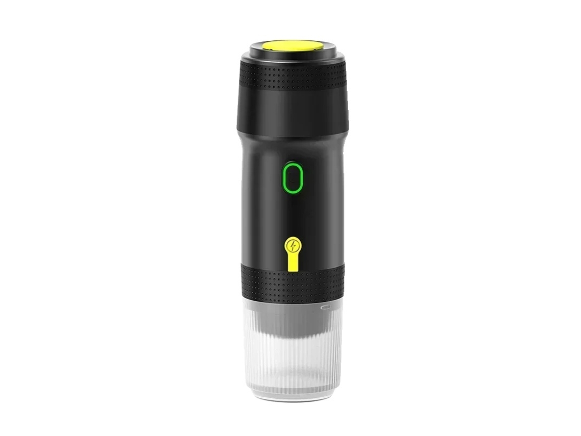 Máquina De Espresso Portátil, Capacidade De 120ml, Opções De Carregamento Múltiplas, Design Compacto, Cinza Metálico Escuro Oem