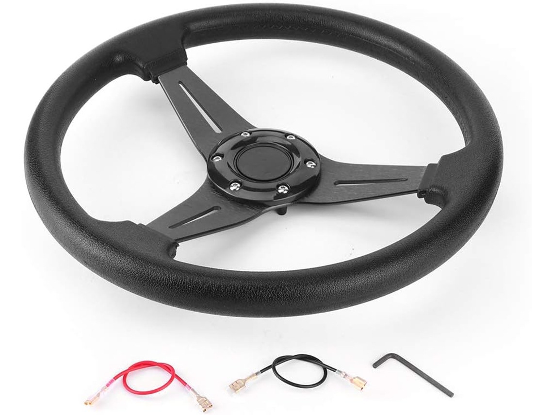 Volante De Corrida Drift Deep Flat, Volante De Corrida Drift De 14 Polegadas