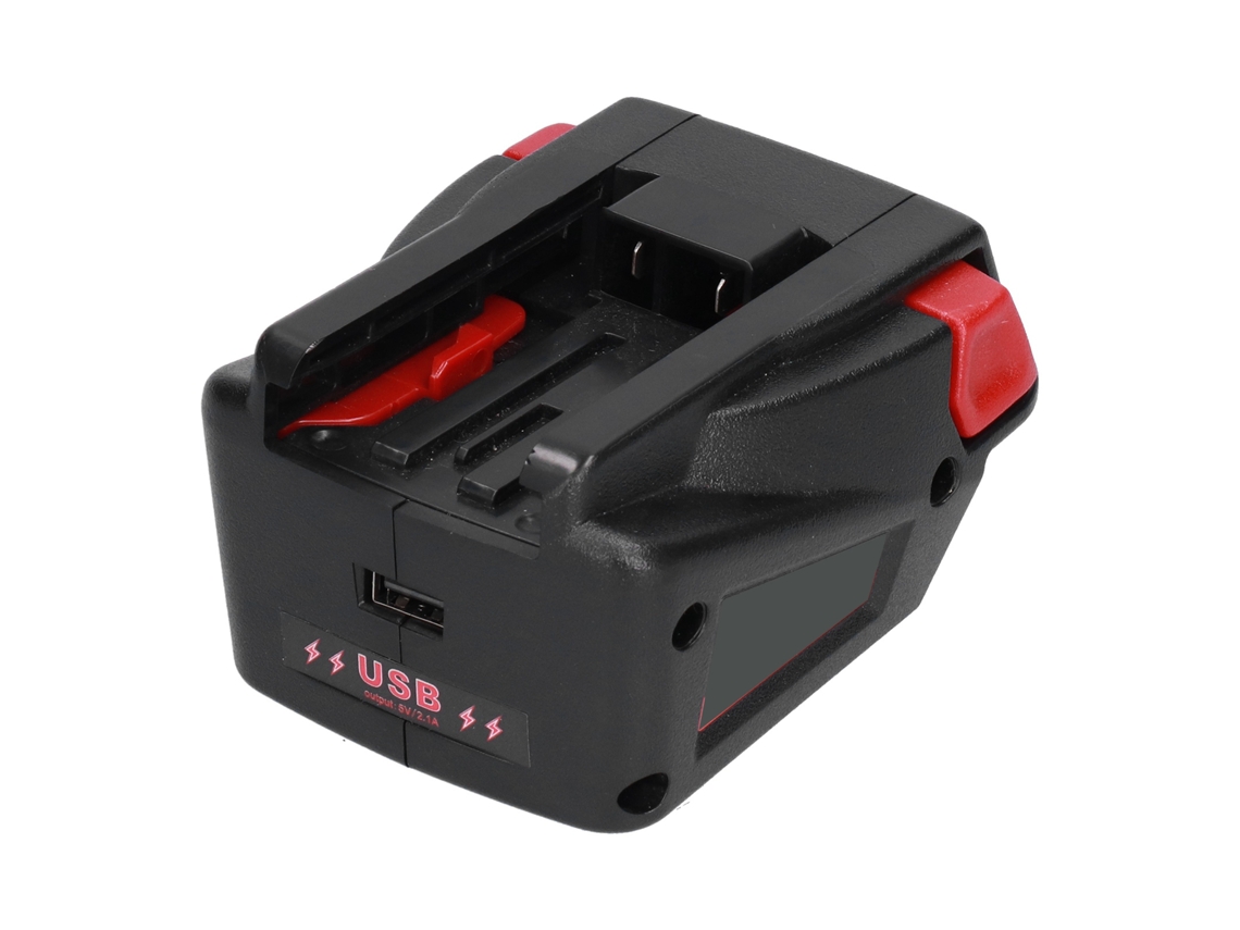 Aetheria adaptador Conversor Bateria Milwaukee M18 Li ion para Bateria Milwaukee V18 18v com Porta Usb