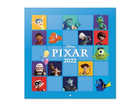 Calendário ERIK EDITORES 2022 30X30 de Filmes Pixar