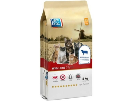 Ração para Gatos EURO PREMIUM Carocroc (2Kg - Seca - Sabor: Borrego)