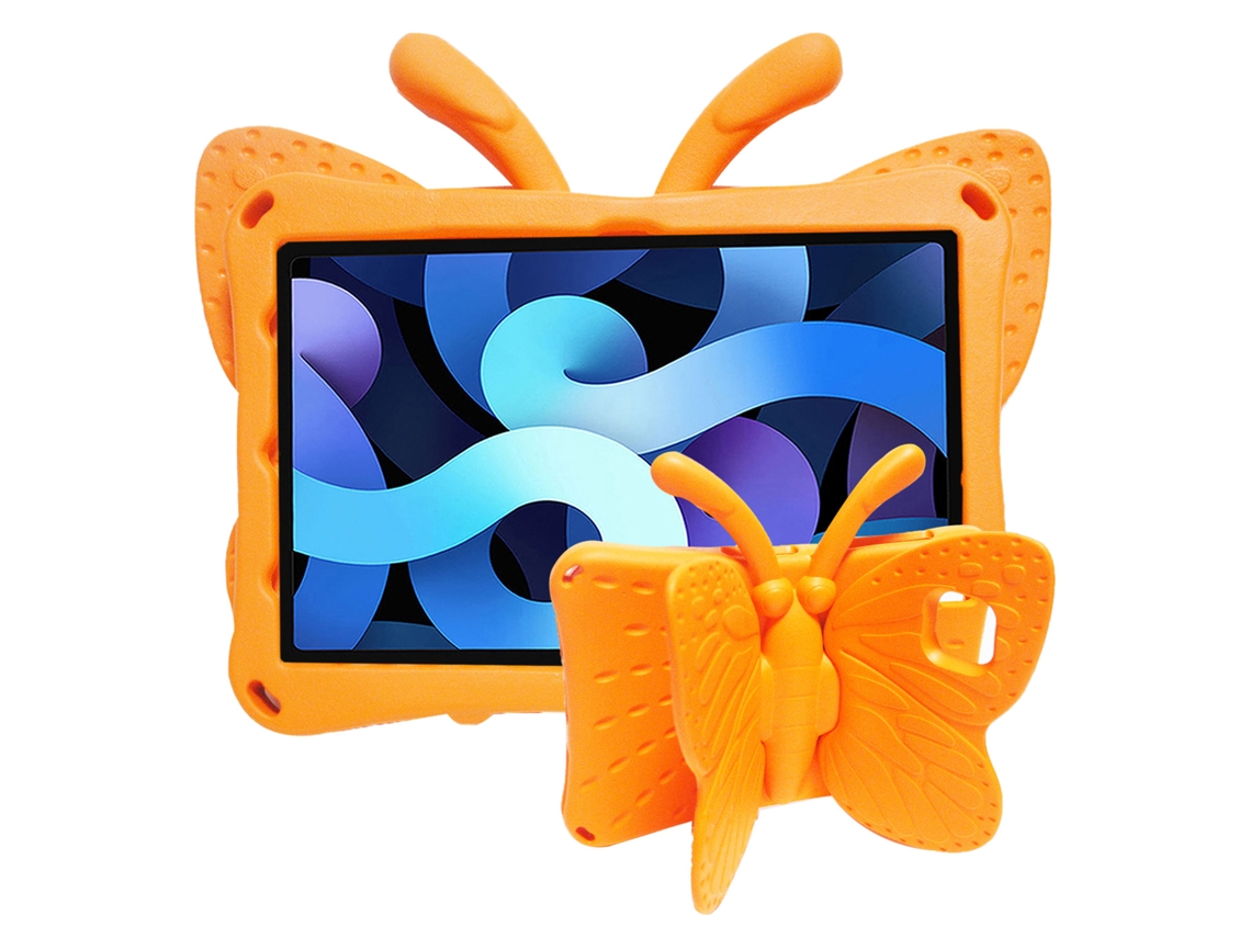 Capa Panoona Para Samsung Galaxy Tab S6 Lite Sm-t610/615 (2020) De 10,4 Polegadas ,eva Rígido E Antichoque ,suporte Borboleta Laranja
