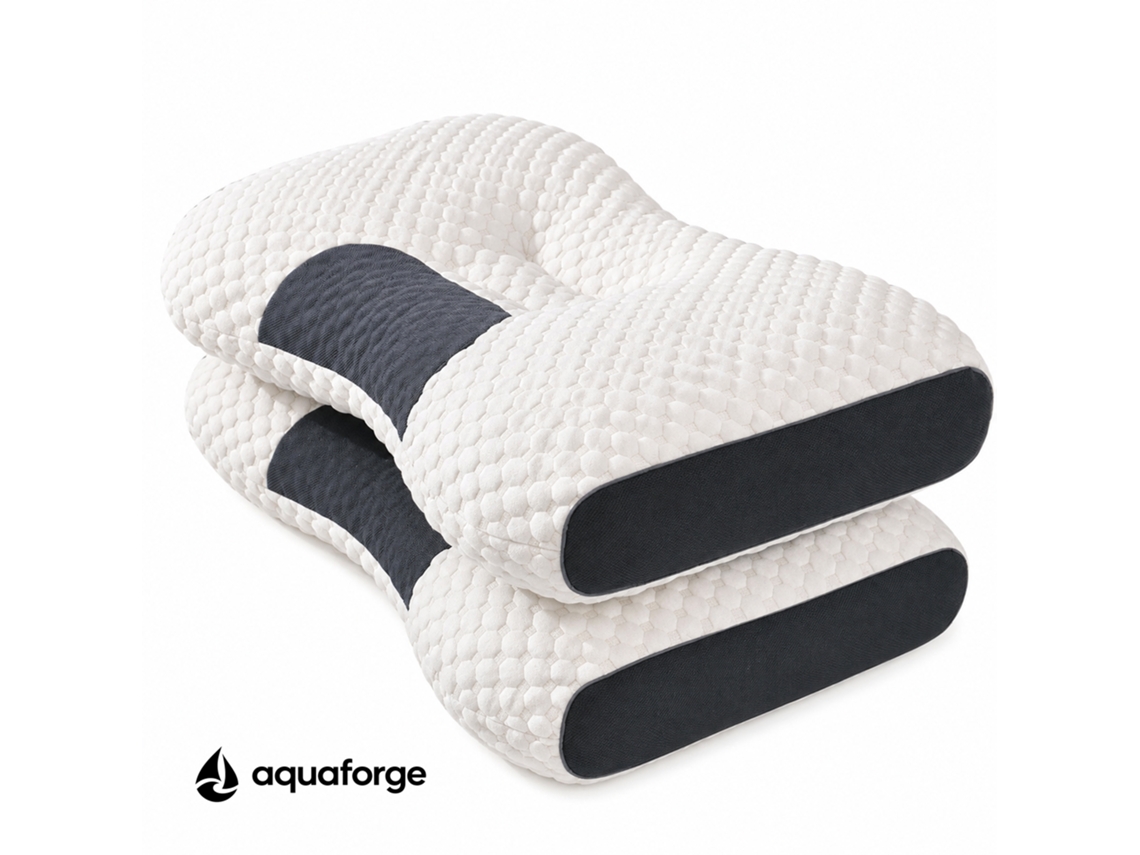 Almofada Cervical Ergonómica Algodão Respirável