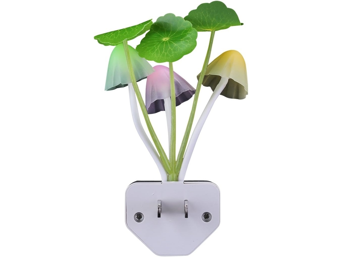 Lurelia Luminária Noturna Led Com Sensor, Em Formato De Cogumelo Mudança Cor