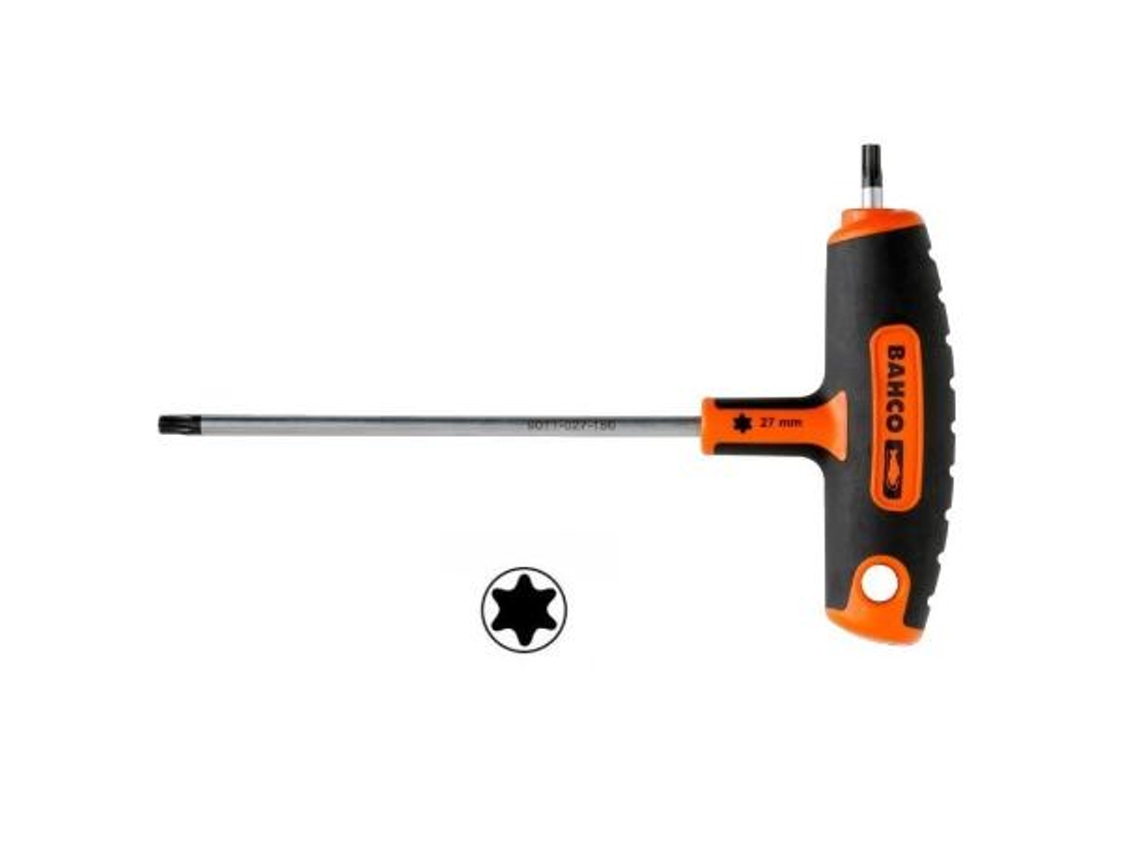 Llave torx mango en t bahco med.torx t-30