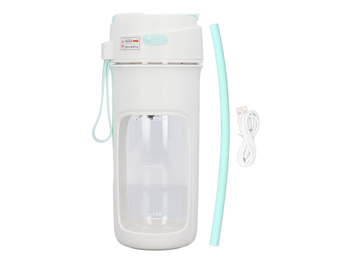 Liquidificador portátil 500ml USB automático com canudo para sucos smoothies milkshakes | S/MARCA