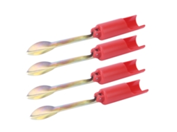 Suporte para Vara de Pesca Plegável Vermelho 32cm 4un