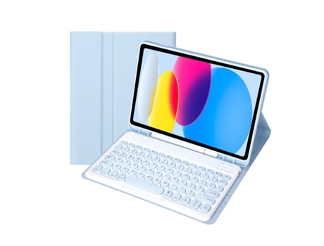 Capa Teclado para Samsung Galaxy Tab A7 10.4 T500/T505 Azul CHRUI