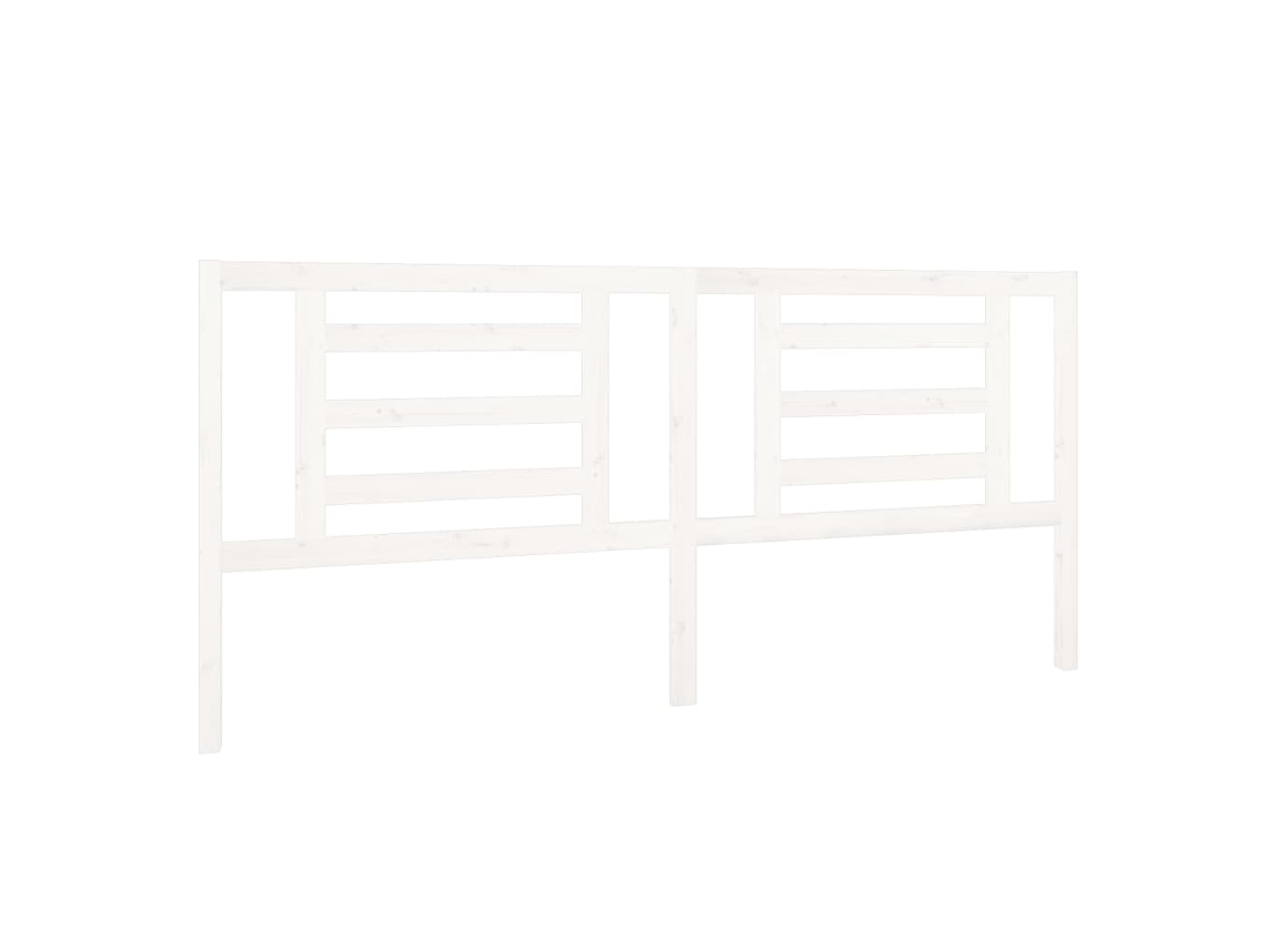 Bed Headboard, Bed Headboards Vidaxl Branco Madeira De Pinho (206 X 100 Cm)