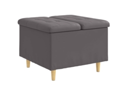 Maison Exclusive - Otoman Com Armazenamento Cinzento 60 X 60 X 45 Cm