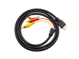 Cabo adaptador HDMI macho para 3 RCA fêmea, áudio e vídeo ZYBLSSBB