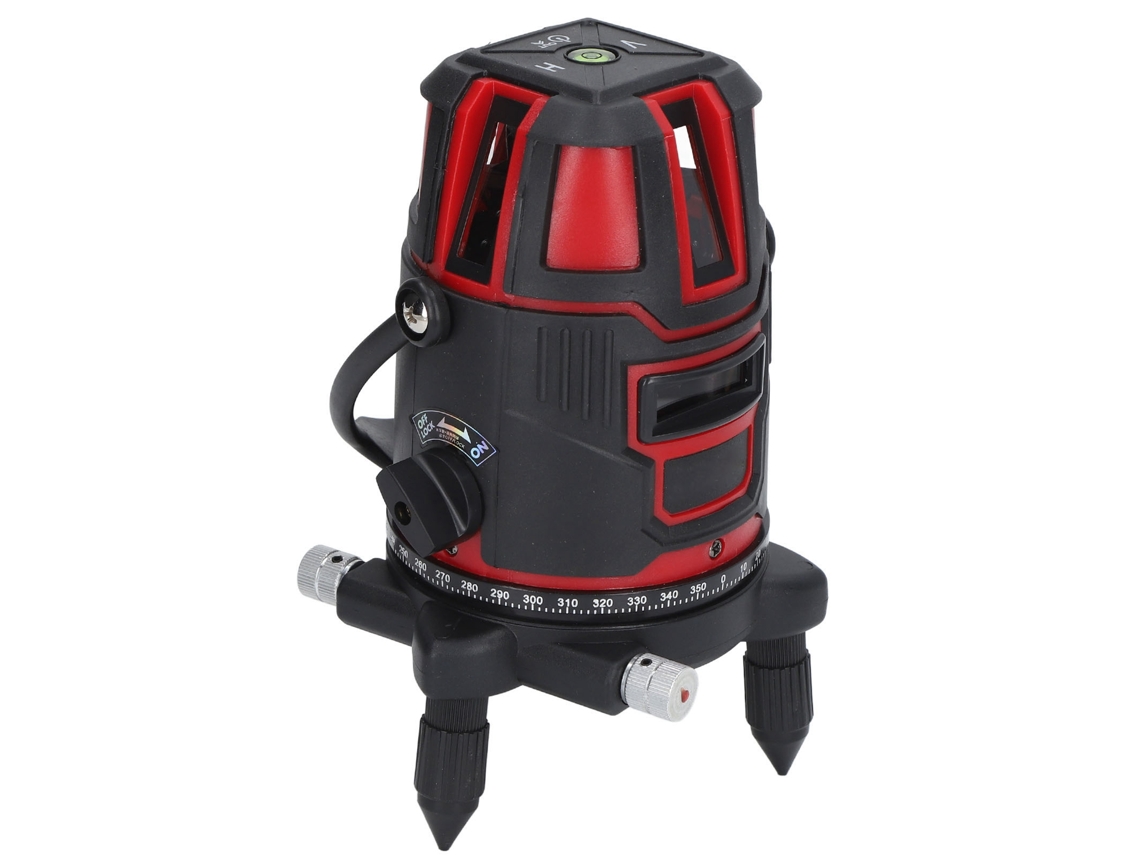 Laxiscreed Nível A Laser 5 Linhas 360° Com Auto Nivelamento E Luz Vermelha, Marca Laxiscreed