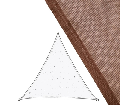 Toldo  Triangular (Castanho - 5x5x5 m - Fibra)